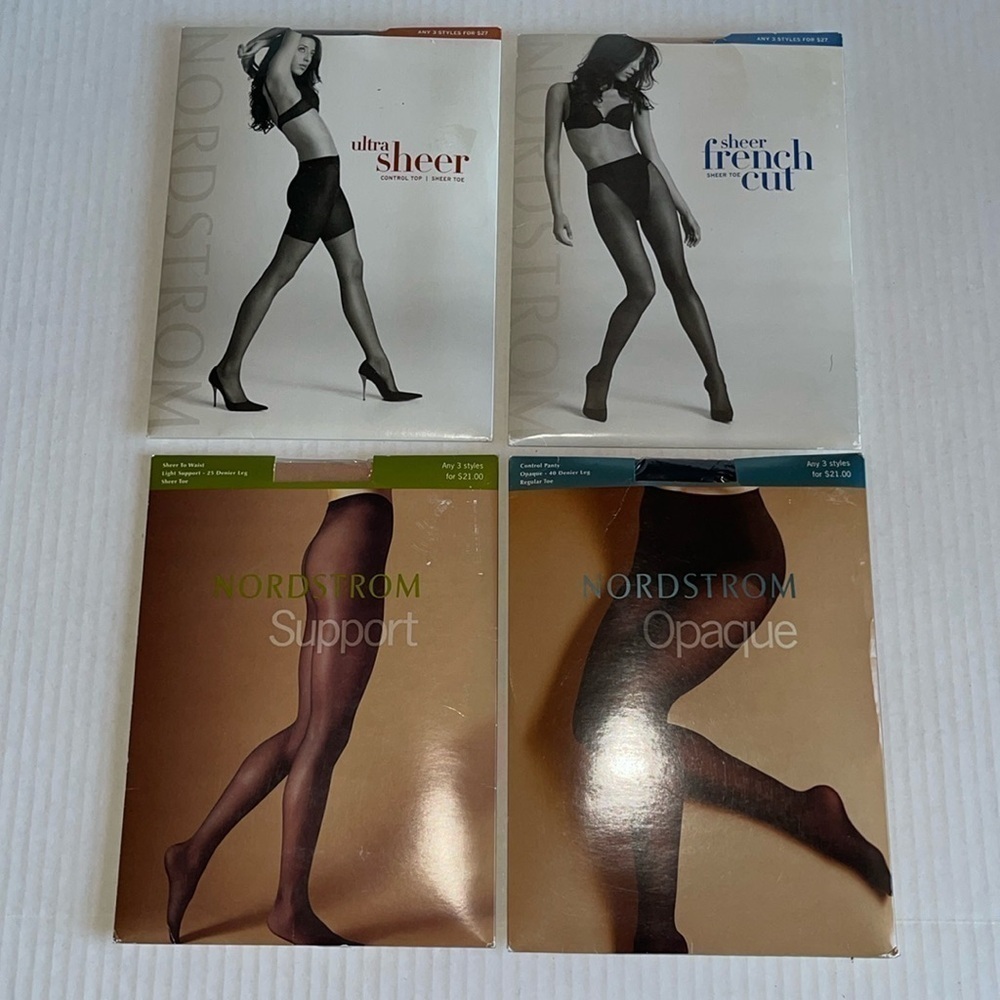 NWT Nordstrom 4 Pack Hosiery Bundle